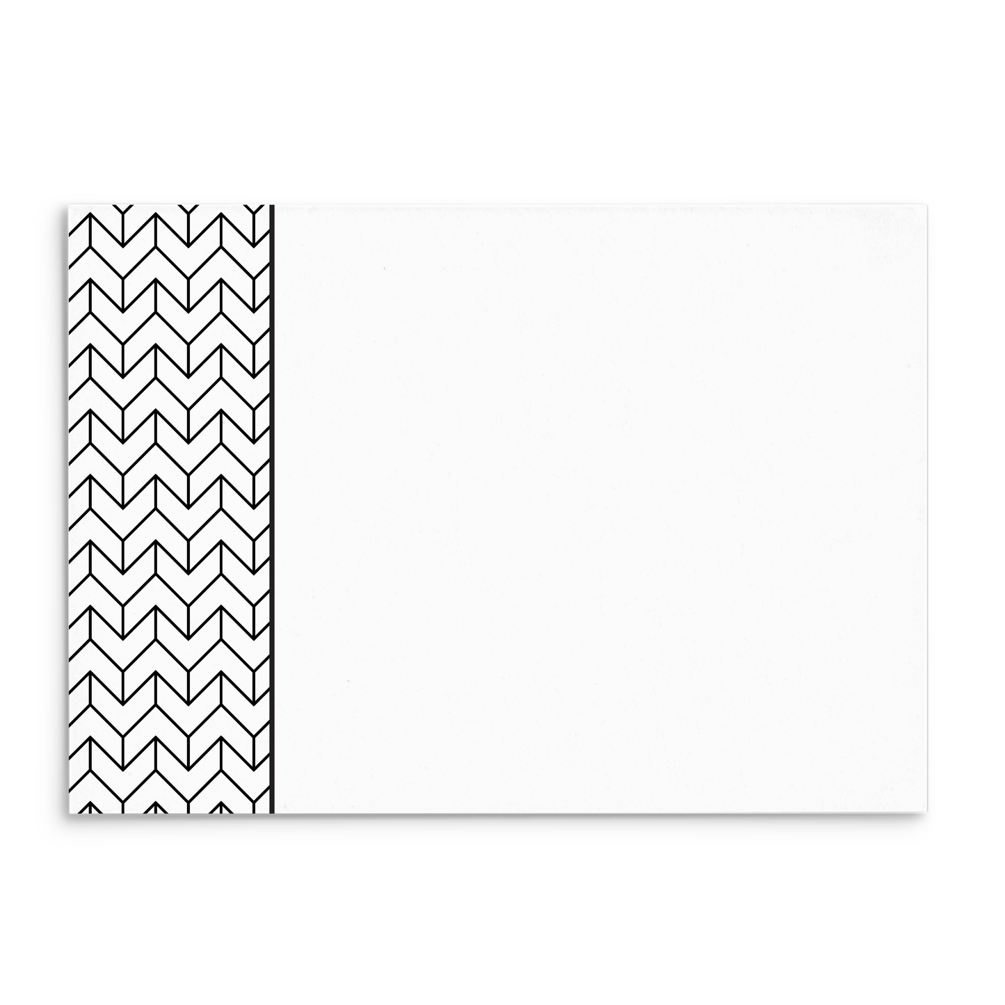 Mod Panel Note Cards A2 - "Walker" - Black and White