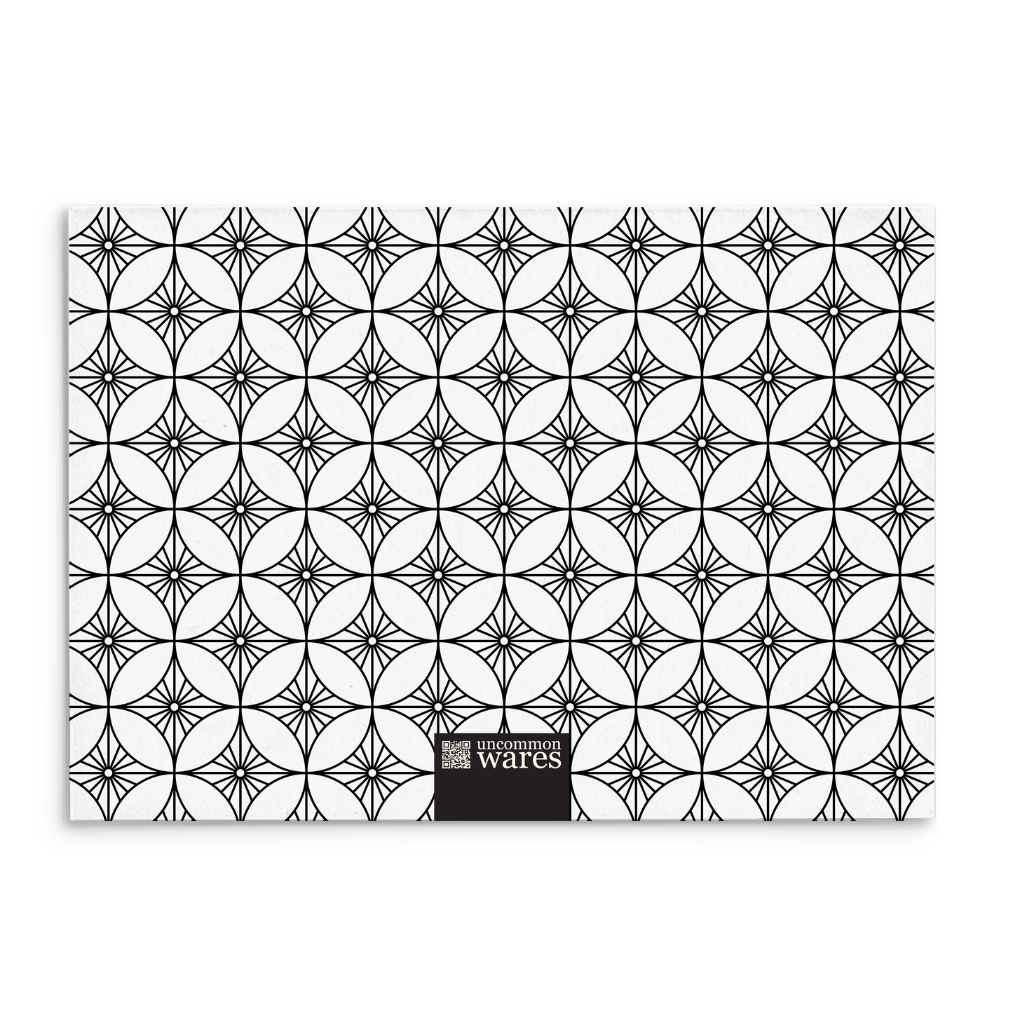 Mod Panel Note Cards A2 - "Chandler" - Black and White