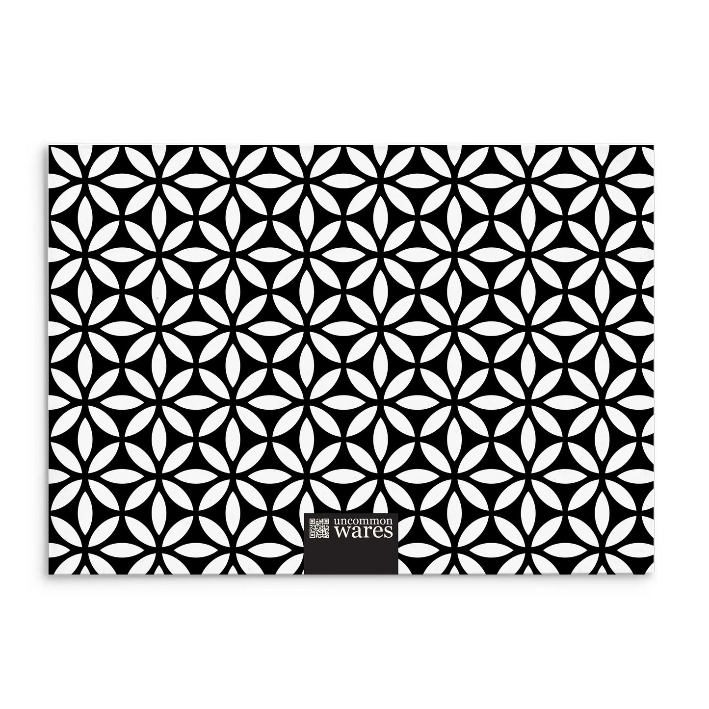 Mod Panel Note Cards A2 - "Delaney" - Black and White