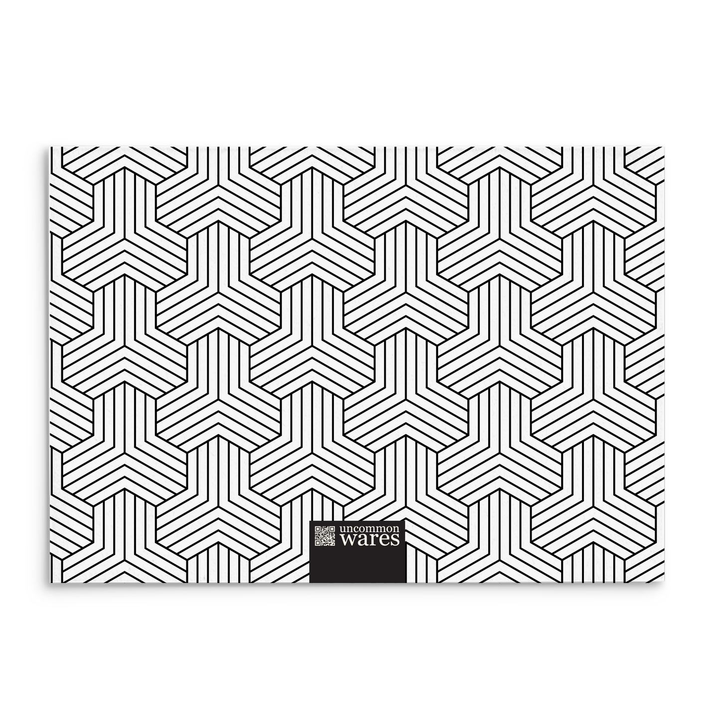 Mod Panel Note Cards A2 - "Geoffrey" - Black and White