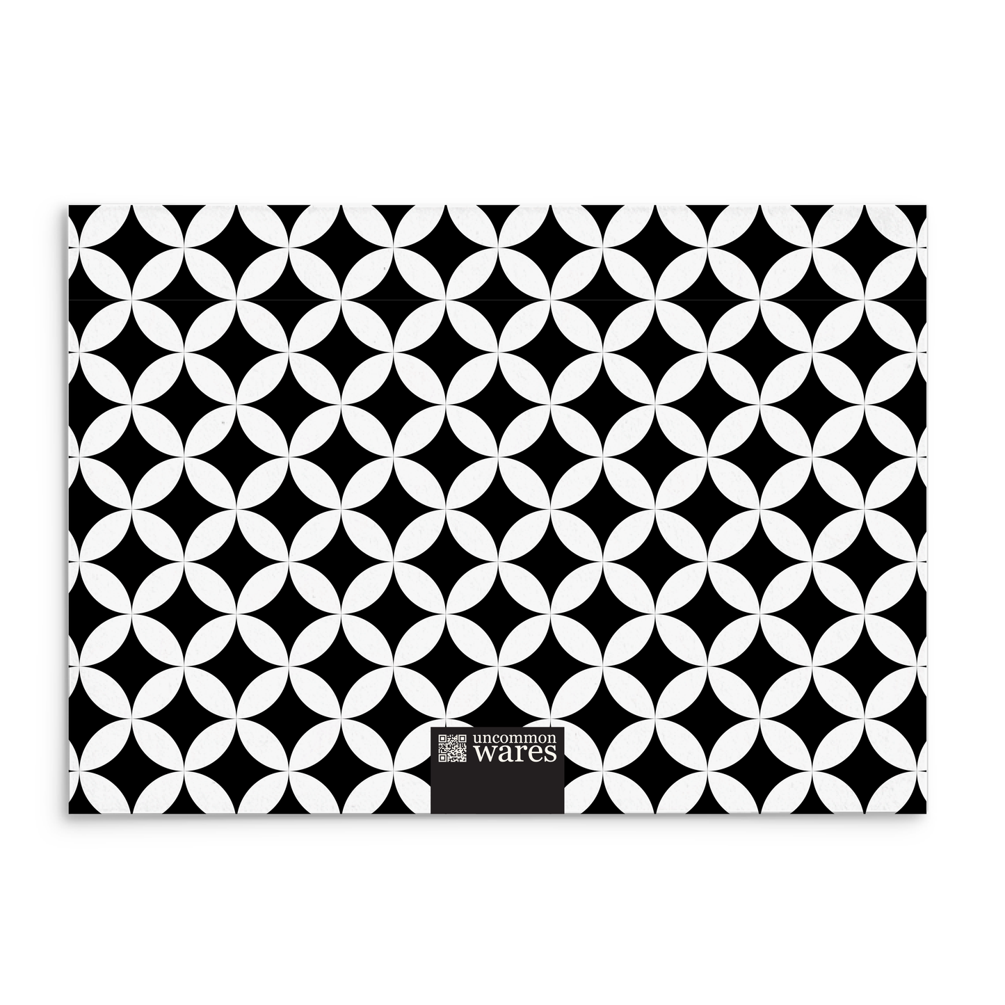 Mod Panel Note Cards A2 - "Isabella" - Black and White