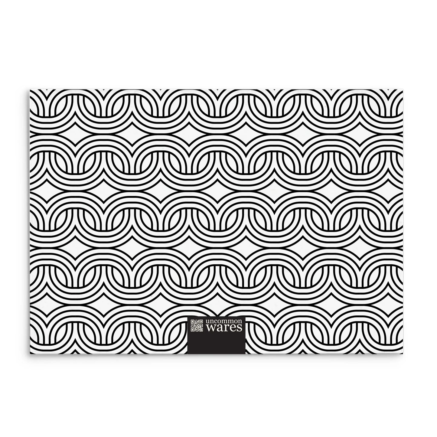 Mod Panel Note Cards A2 - "Marley" - Black and White