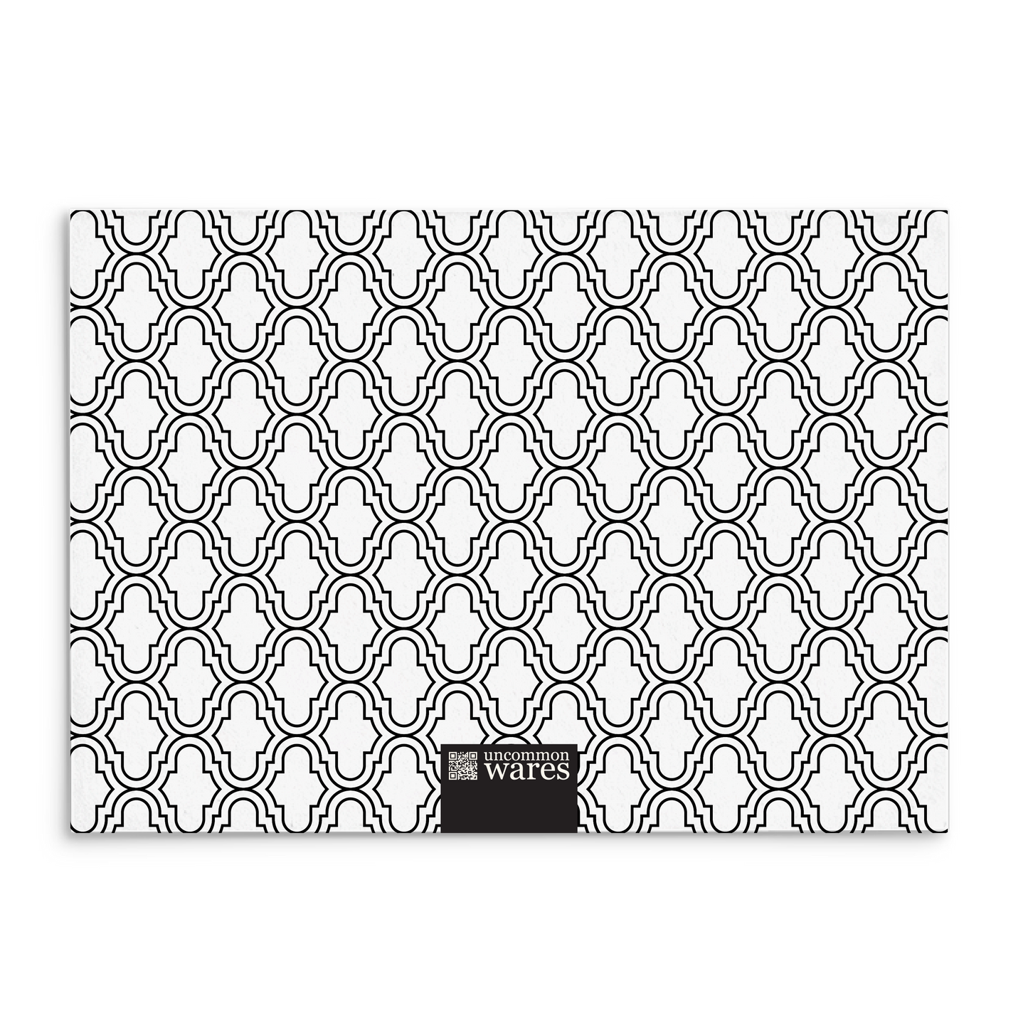 Mod Panel Note Cards A2 - "Natalia" - Black and White