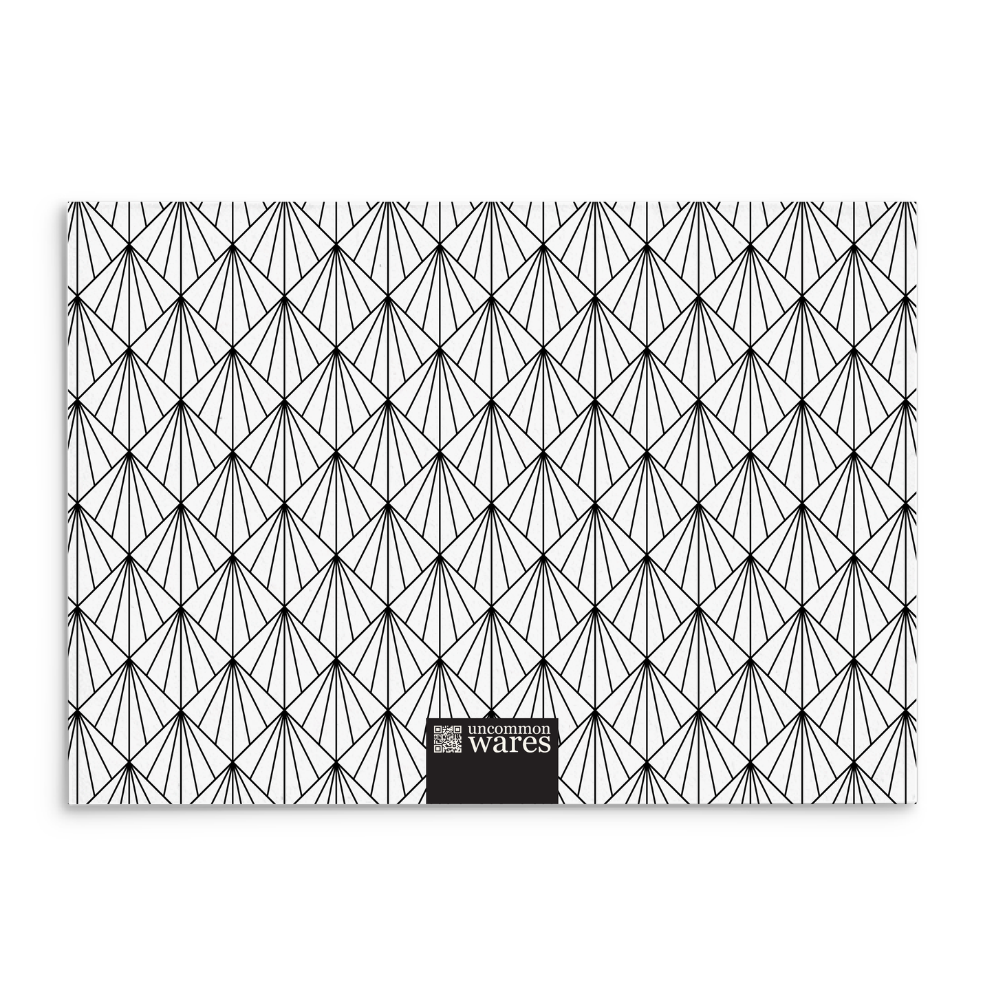 Mod Panel Note Cards A2 - "Raleigh" - Black and White