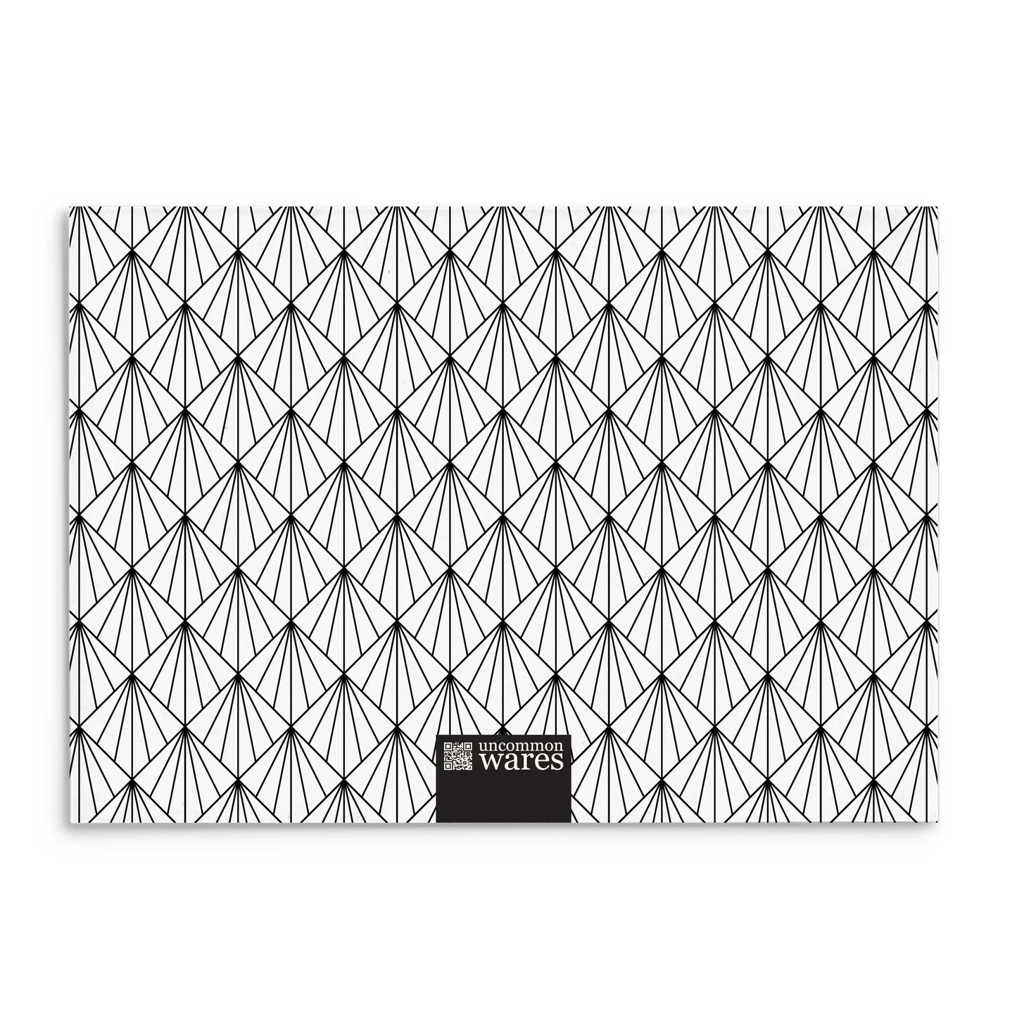 Mod Panel Note Cards A2 - "Raleigh" - Black and White