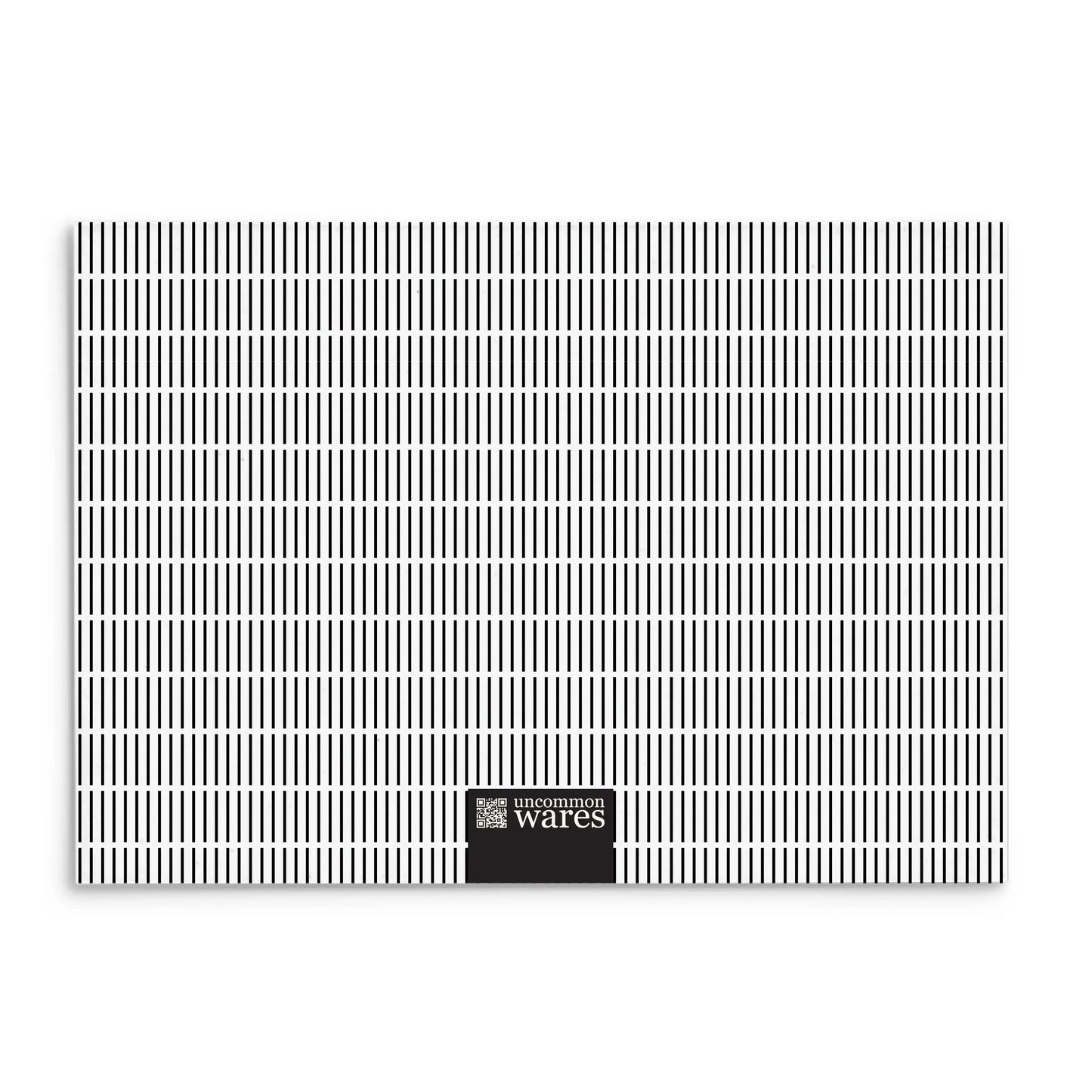 Mod Panel Note Cards A2 - "Spencer" - Black and White