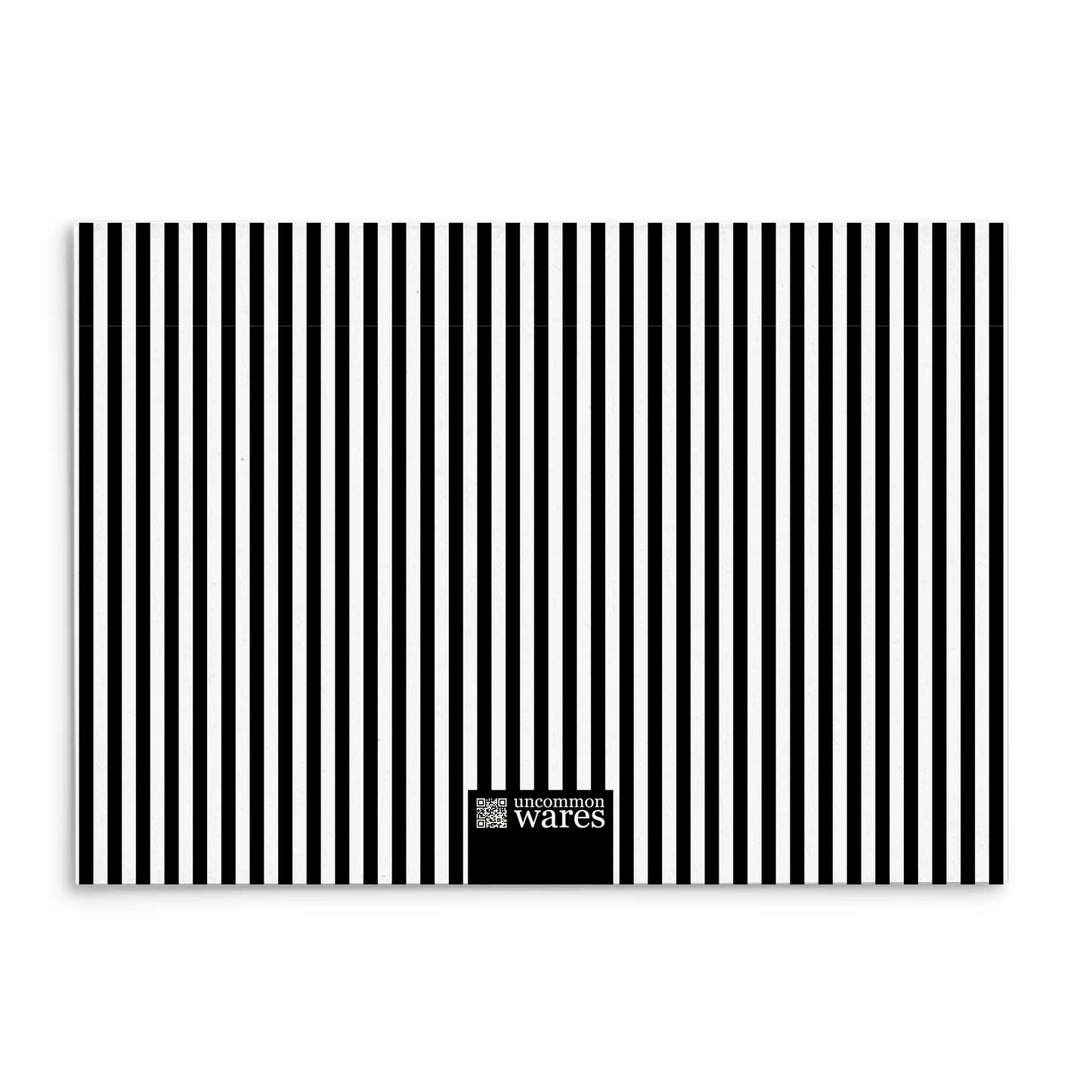 Mod Panel Note Cards A2 - "Stanley" - Black and White