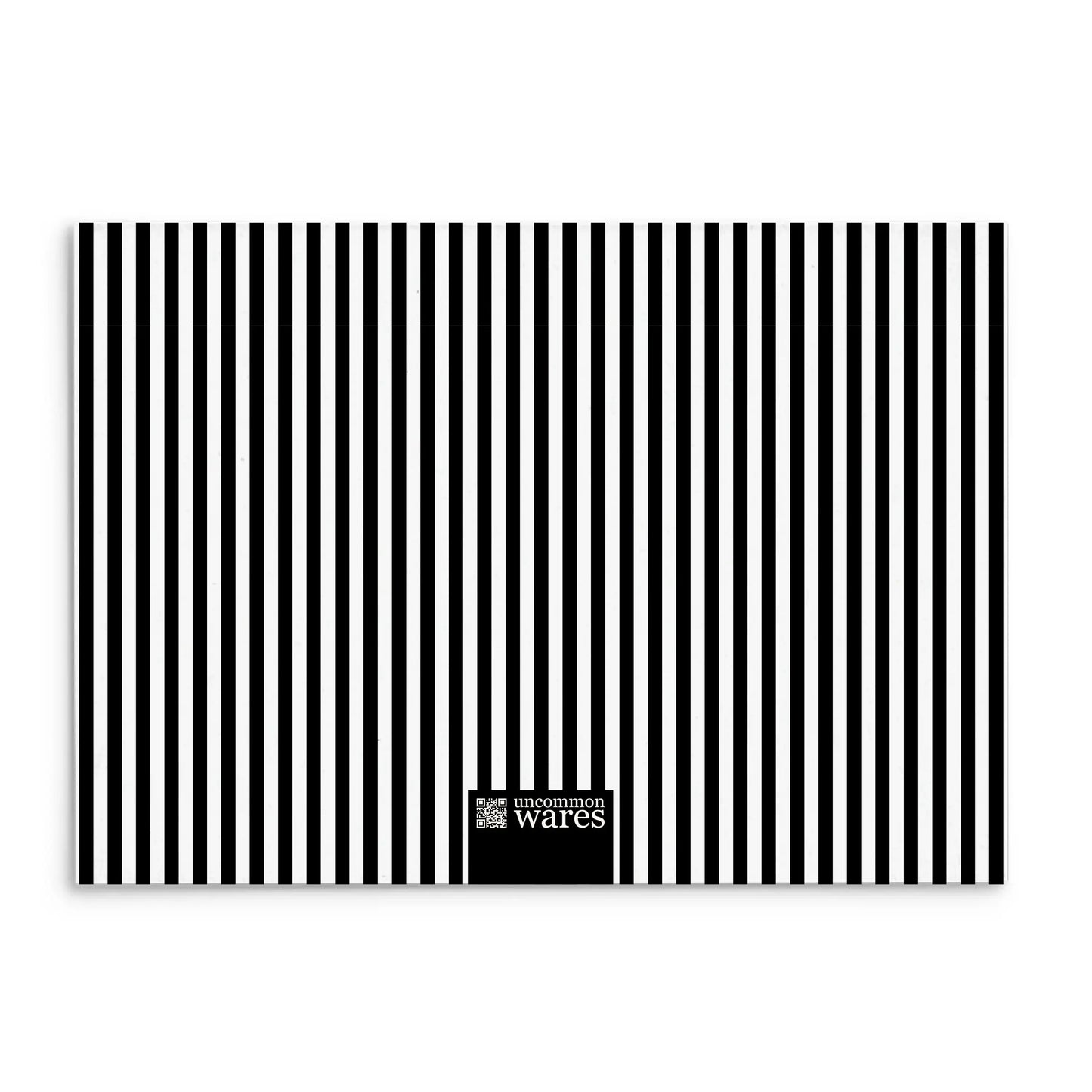 Mod Panel Note Cards A2 - "Stanley" - Black and White