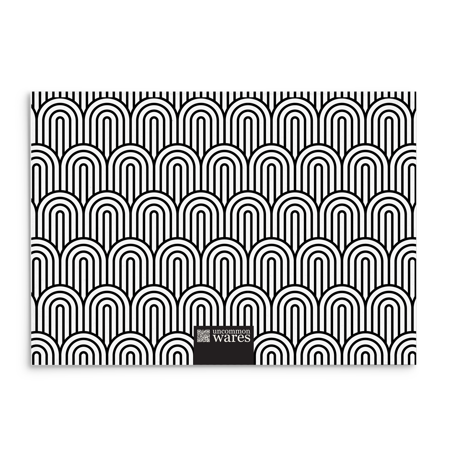 Mod Panel Note Cards A2 - "Sullivan" - Black and White