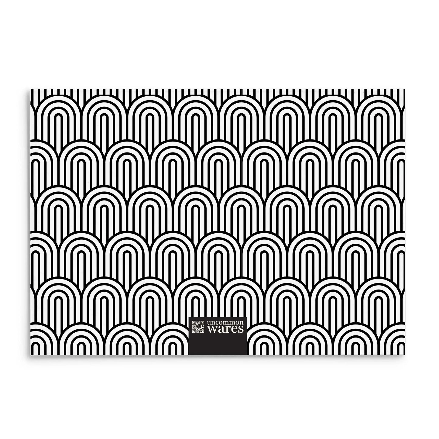 Mod Panel Note Cards A2 - "Sullivan" - Black and White