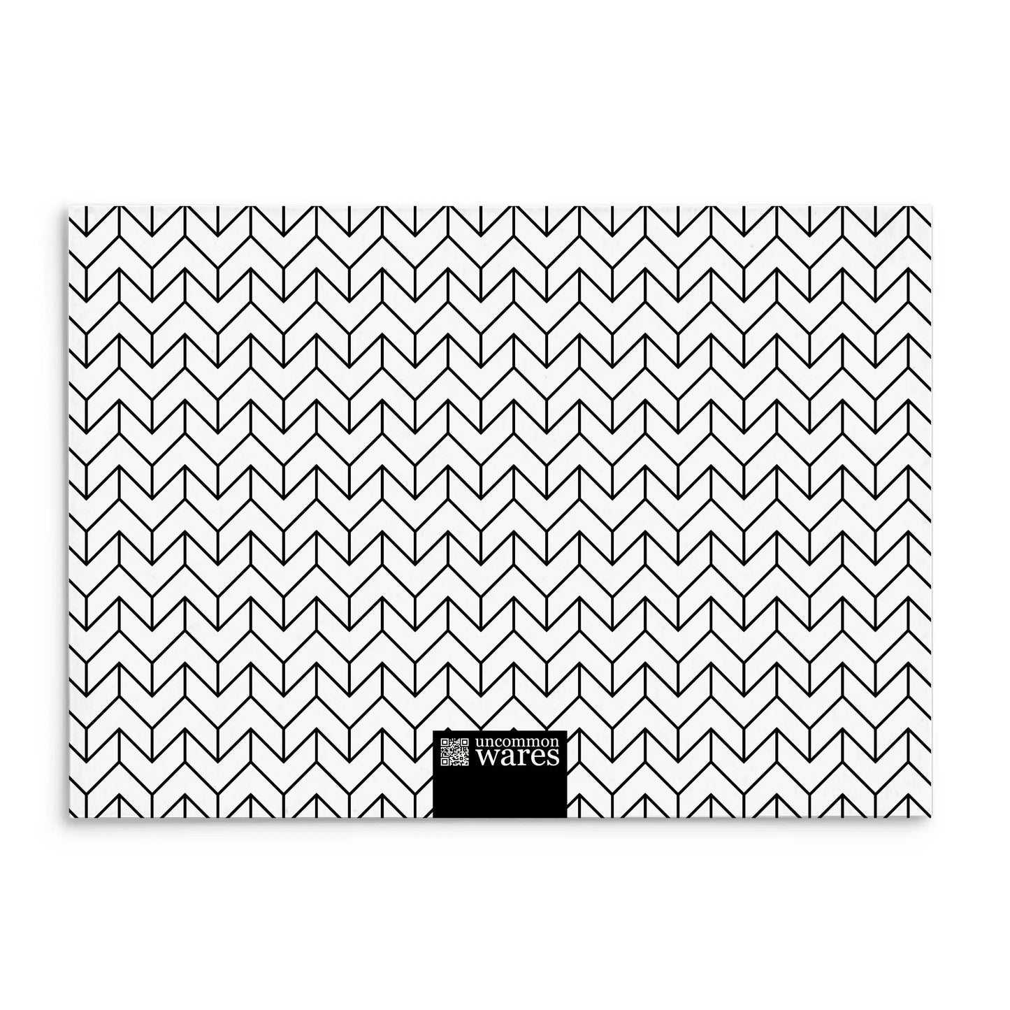 Mod Panel Note Cards A2 - "Walker" - Black and White