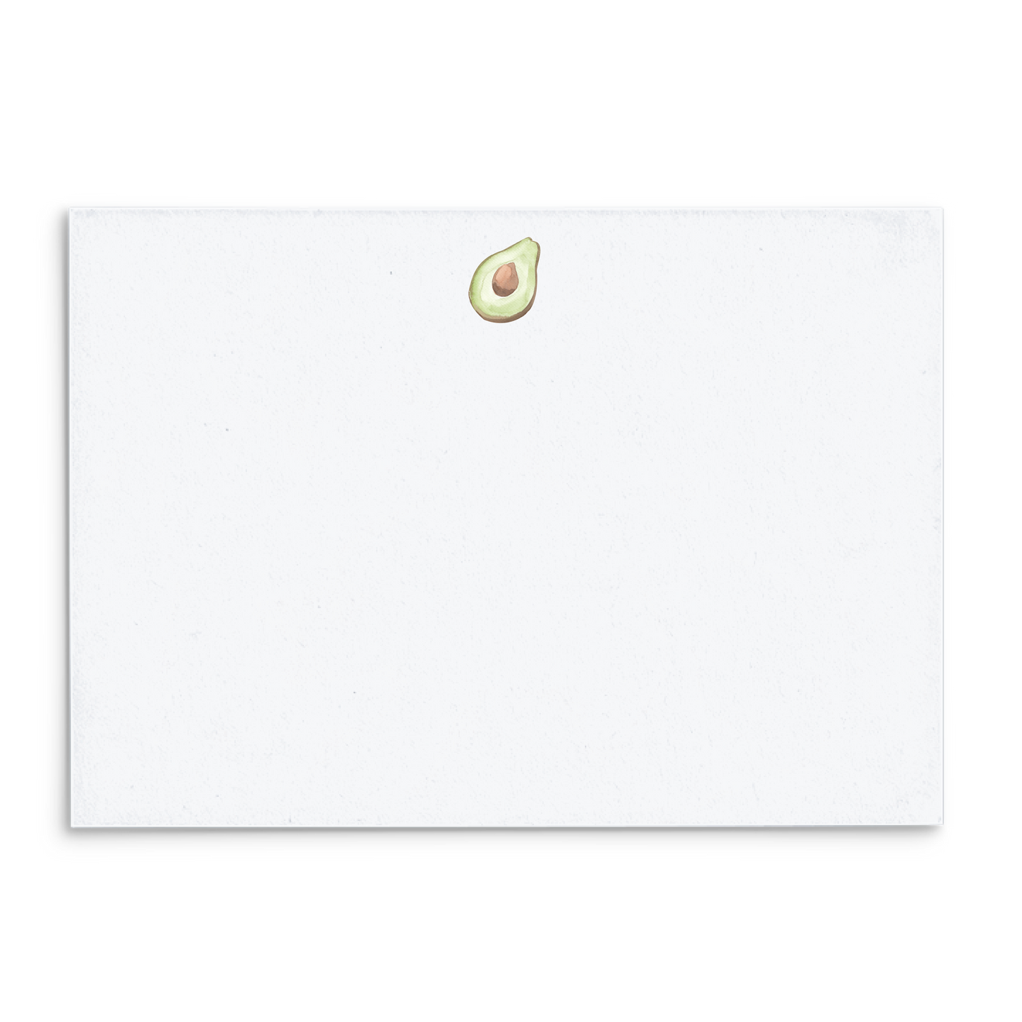 Avocado Watercolor Panel Note Cards A2