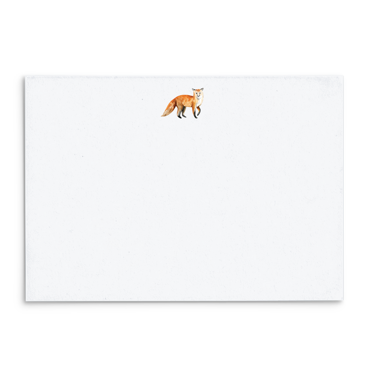Fox Watercolor Panel Note Cards A2