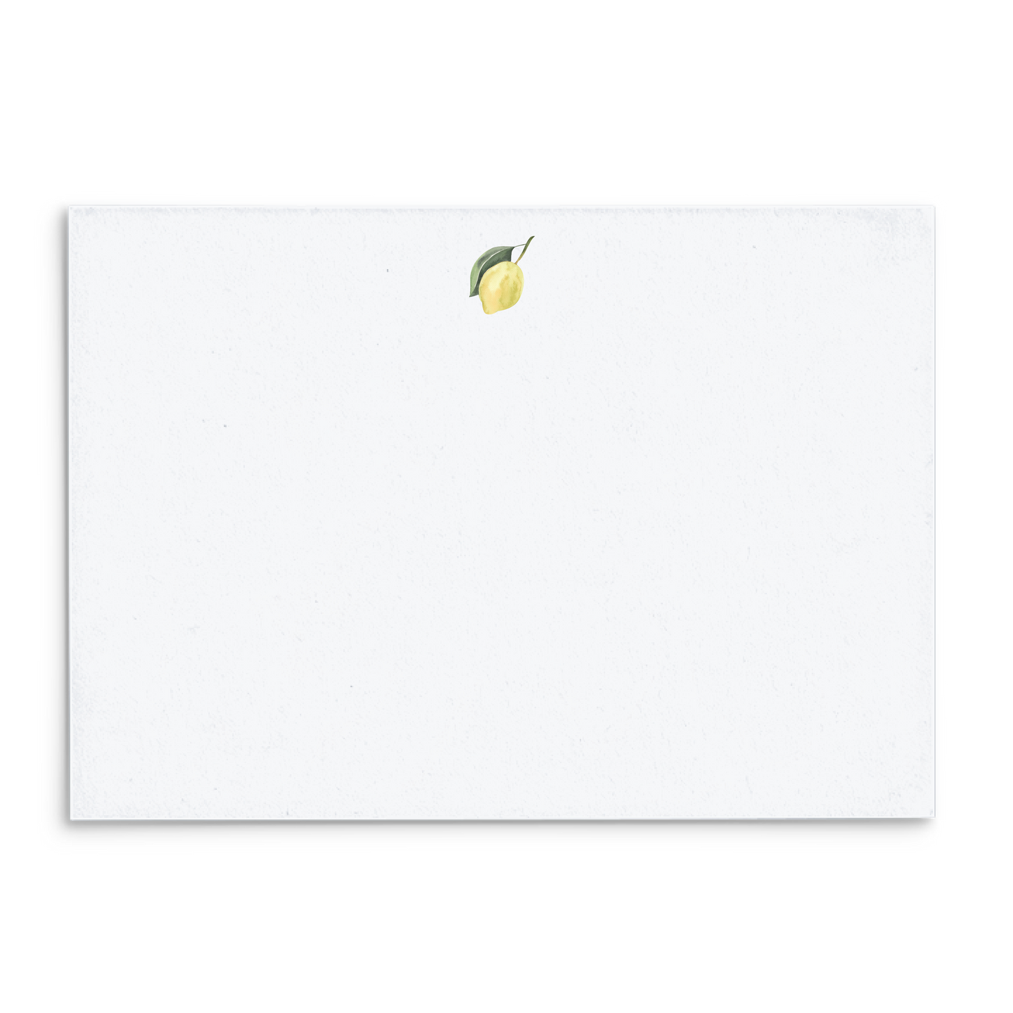 Lemon Watercolor Panel Note Cards A2