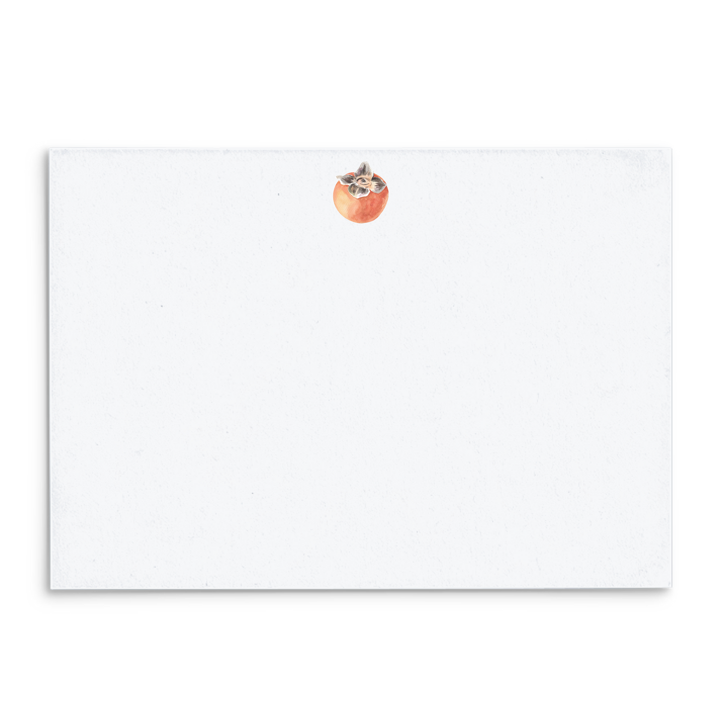 Persimmon Watercolor Panel Note Cards A2