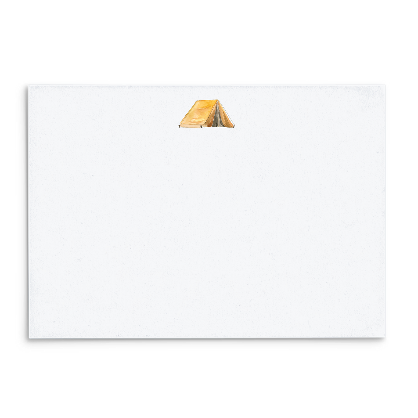 Tent Watercolor Panel Note Cards A2