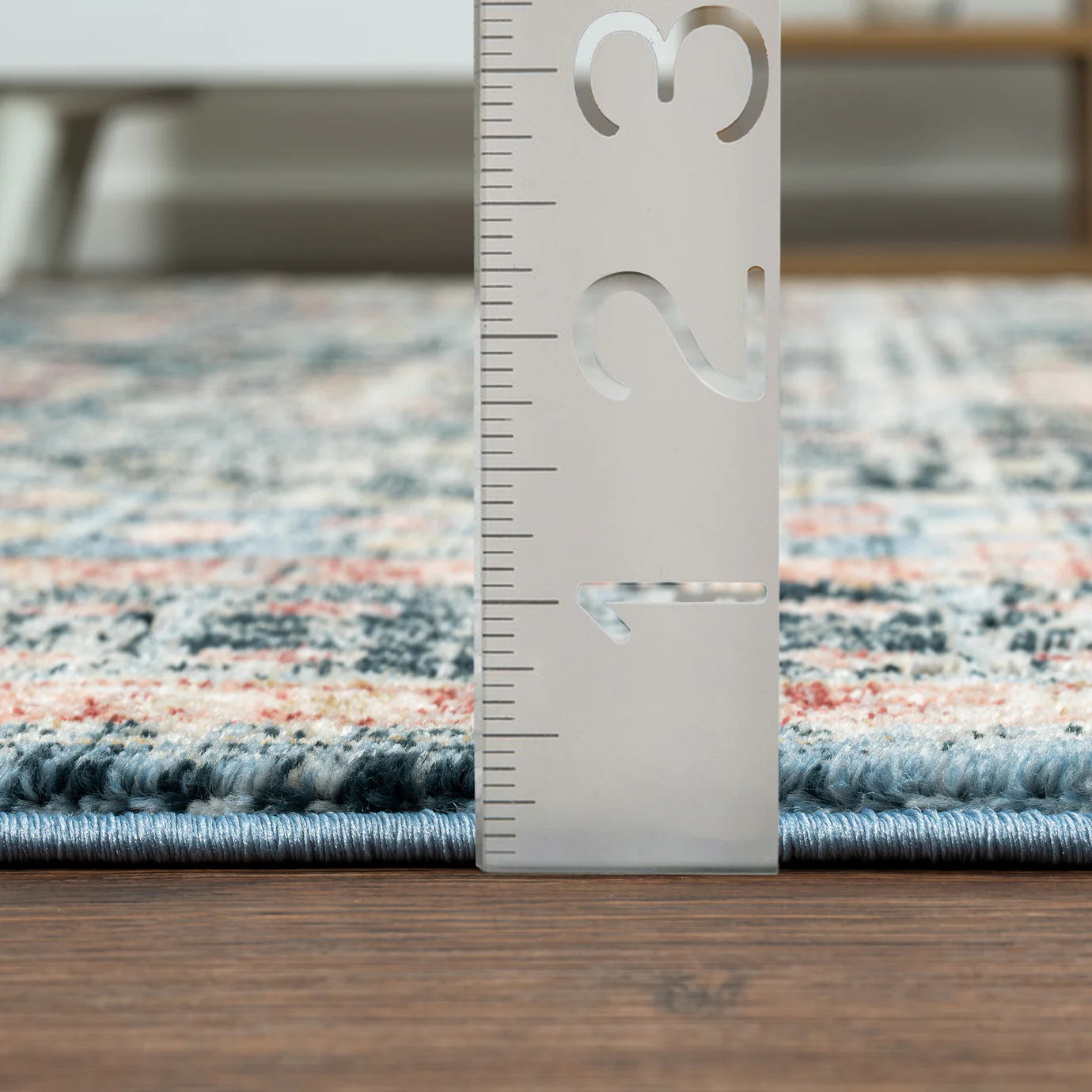 Savoy Blue Red Medallion Area Rug