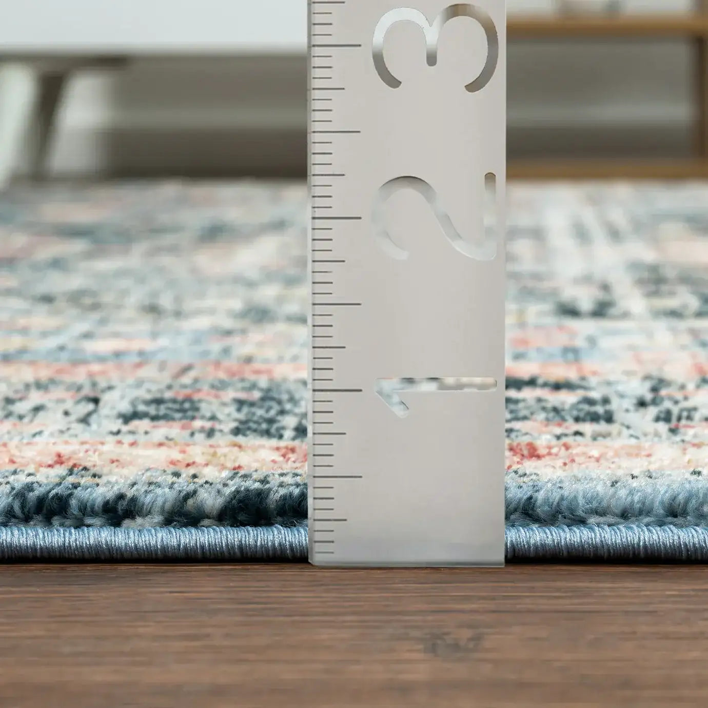 Savoy Blue Red Medallion Area Rug