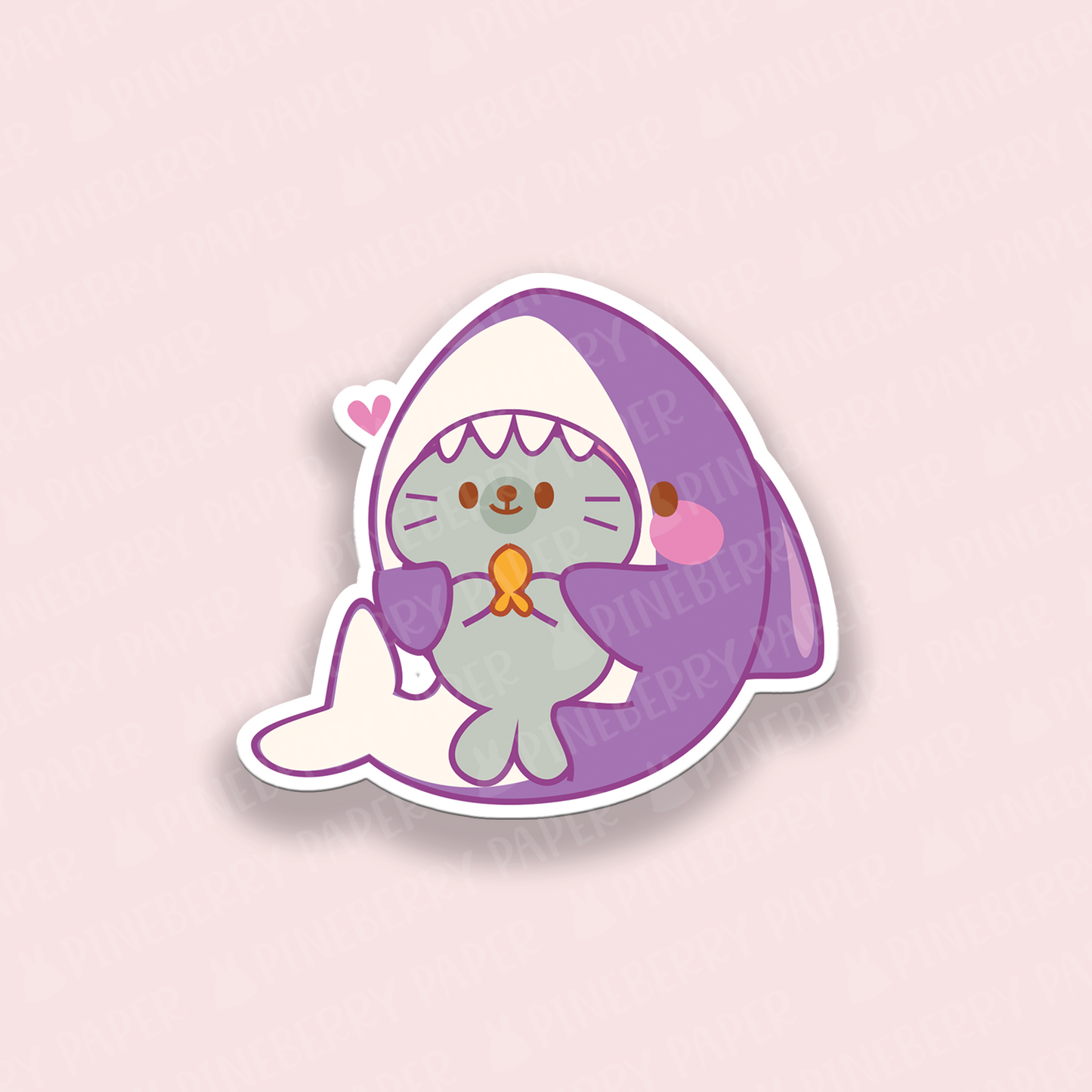 Shark and Seal Vinyl Sticker