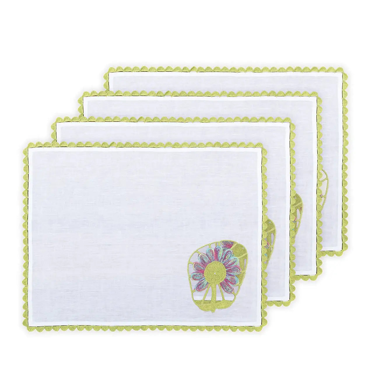 Hand Crochet Placemats 14" x 18" (Set of 4)