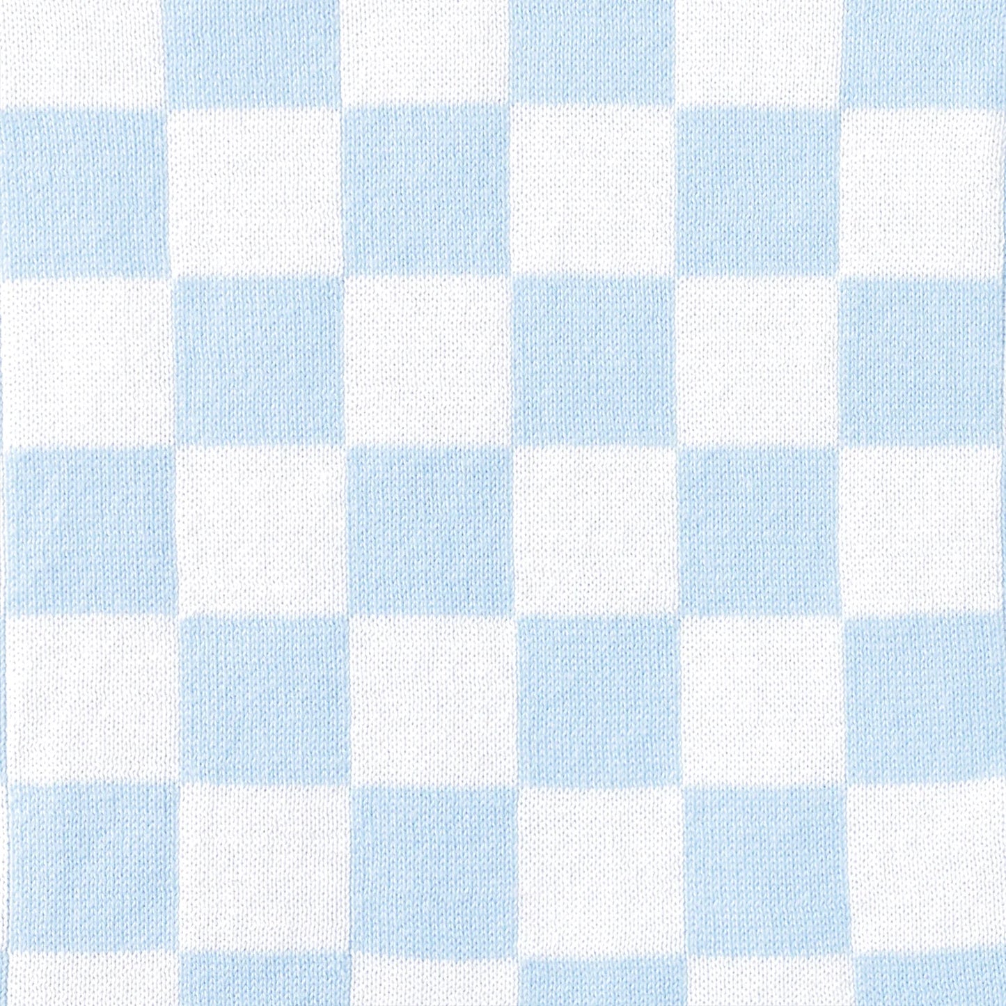 Blue Checker Baby Knit Playsuit