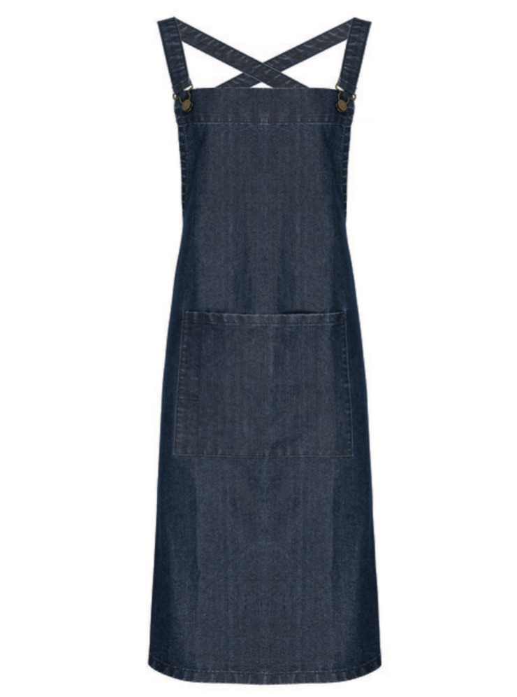 Apron Indigo Denim Cross-back