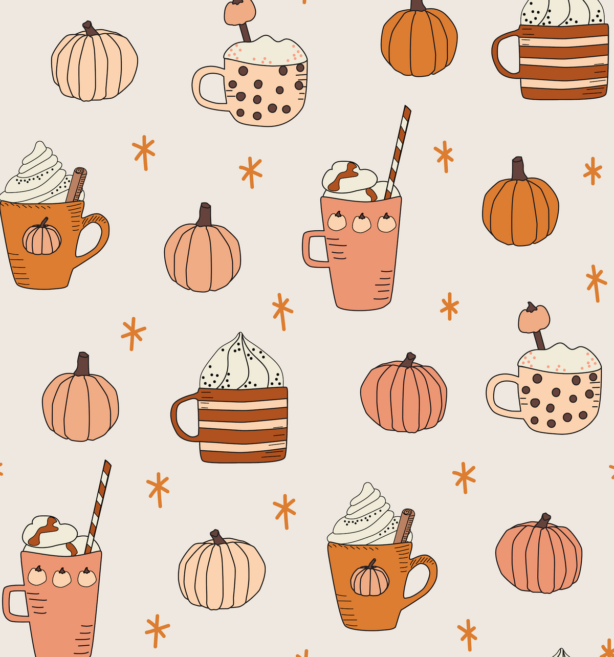 Pumpkin Spice (Twirl Dress)