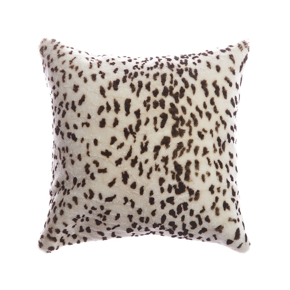 Shearling Leopard Lumbar Pillow