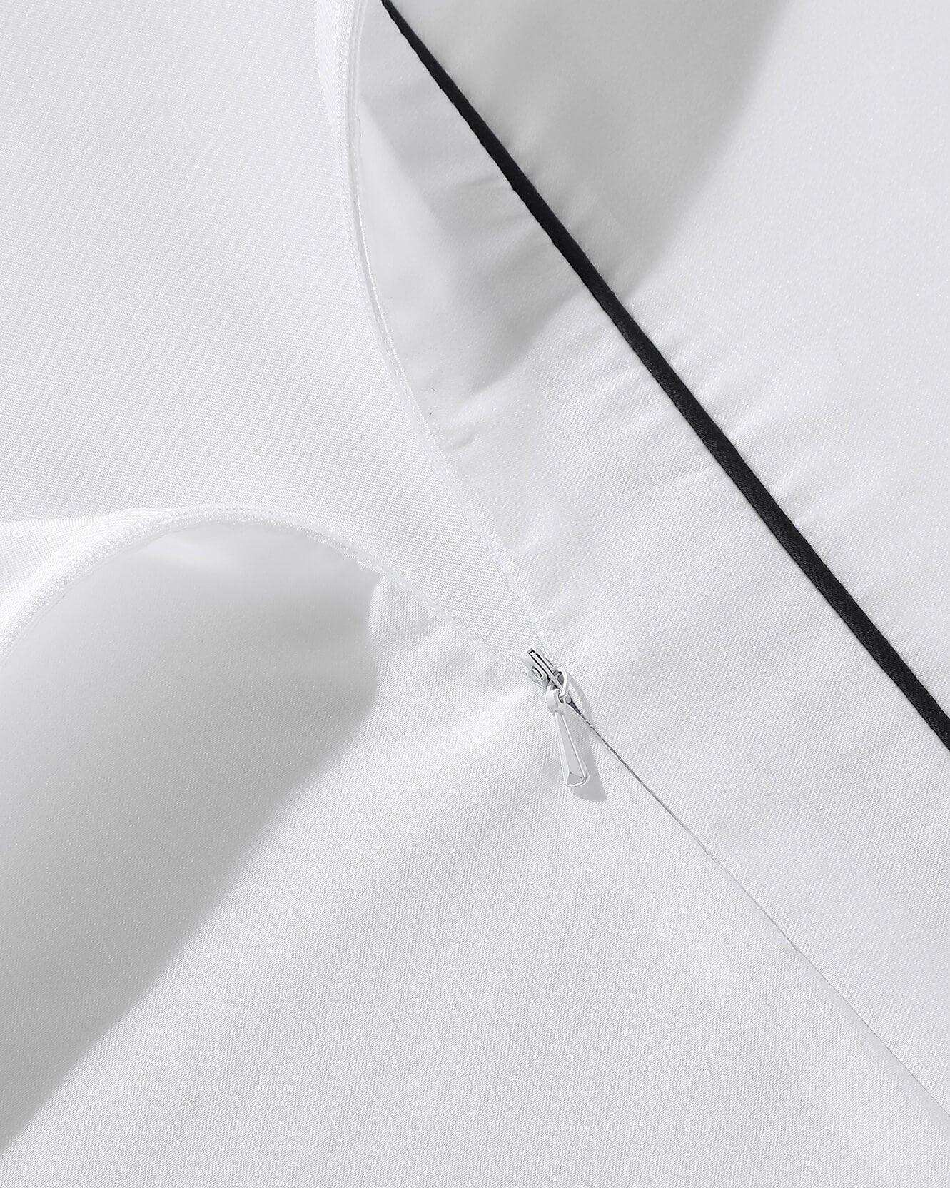 Lumière Luxe Duvet Cover with Piping