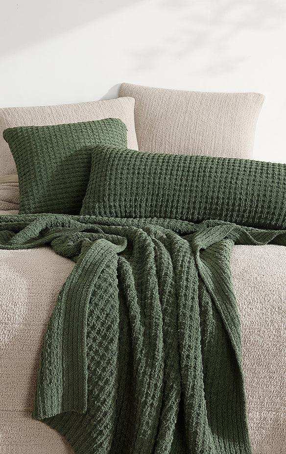 Snug Waffle Lumbar Pillow
