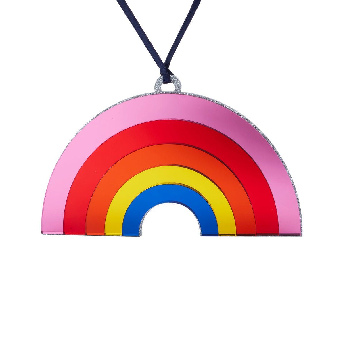 Rainbow Mirrored Acrylic Ornament