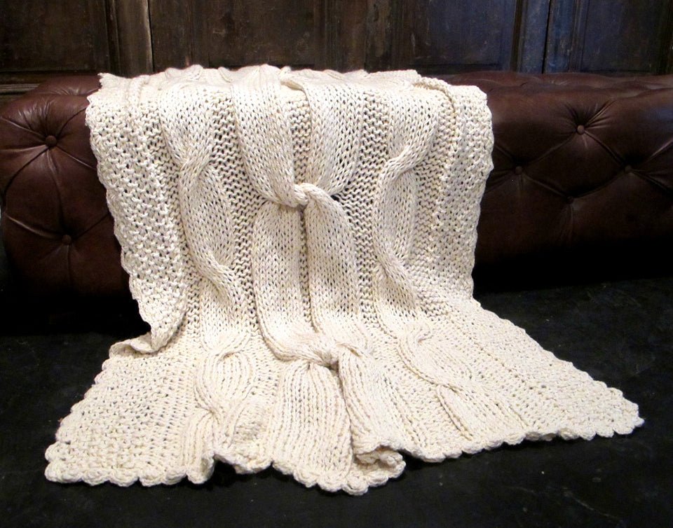 Knot Merino Throw Blanket