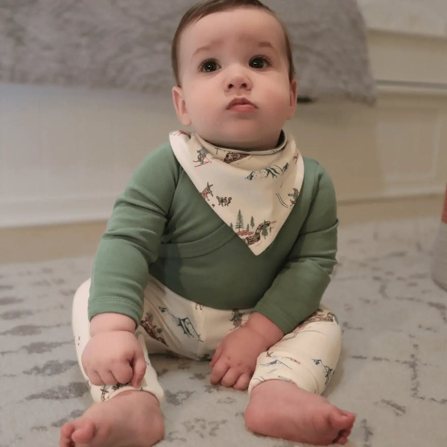 long bodysuit | Basil Green