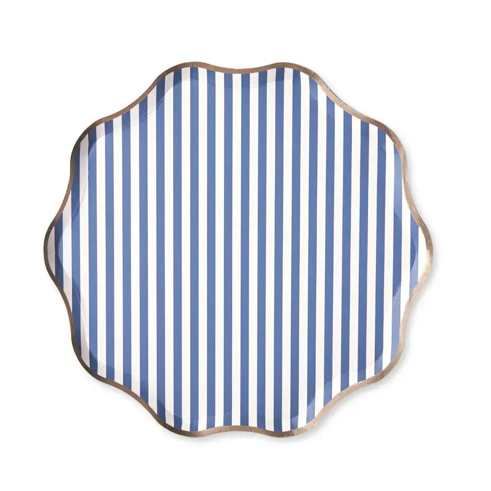 Hamptons Toile & Stripes Plates