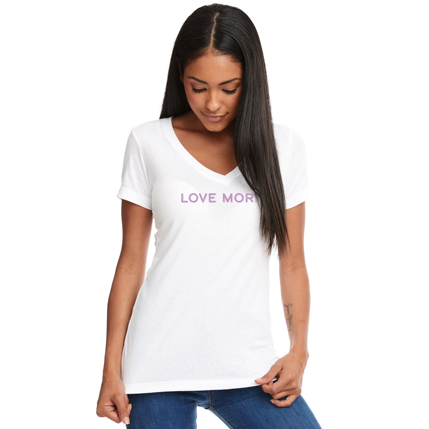 Love More White T-Shirt - 057