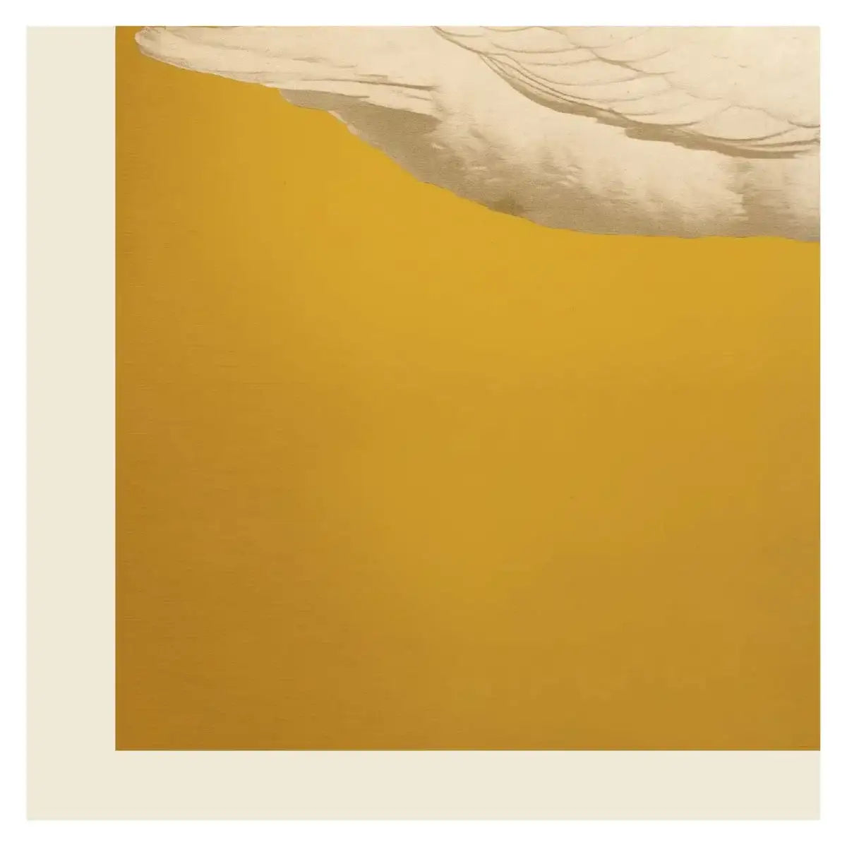 White Swan on Gold Art - Digital Download