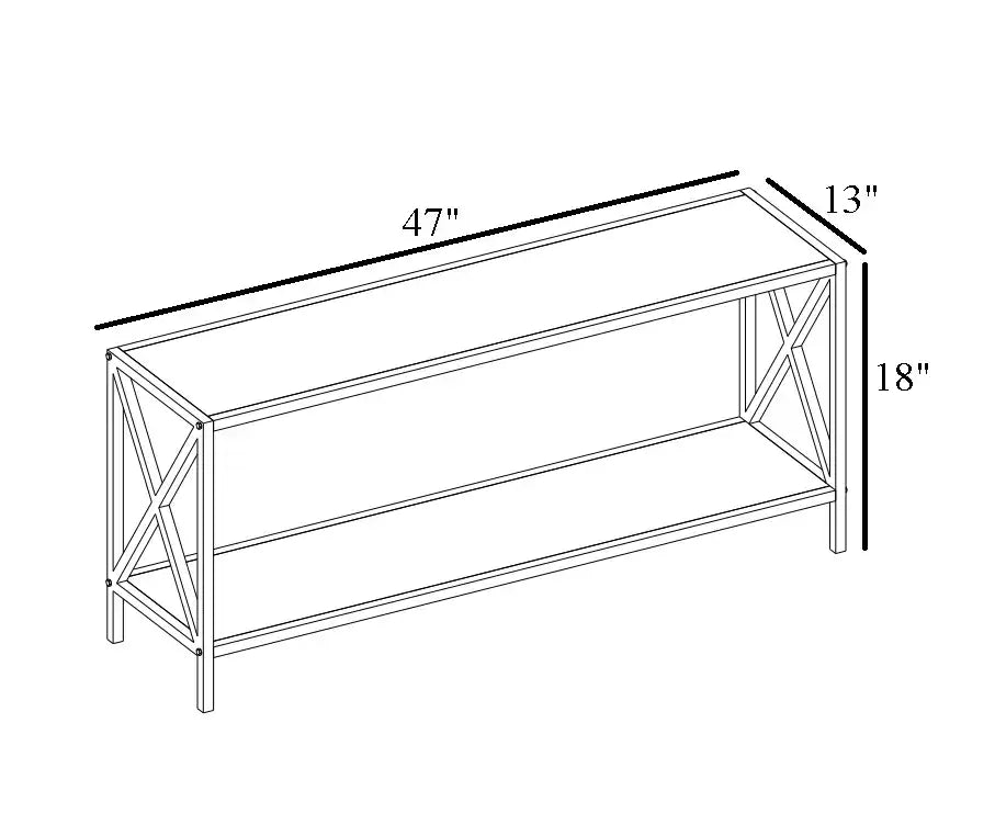 Xena 47'' Wide Metal Wood TV Stand & Media Console Table for TVs up to 55''