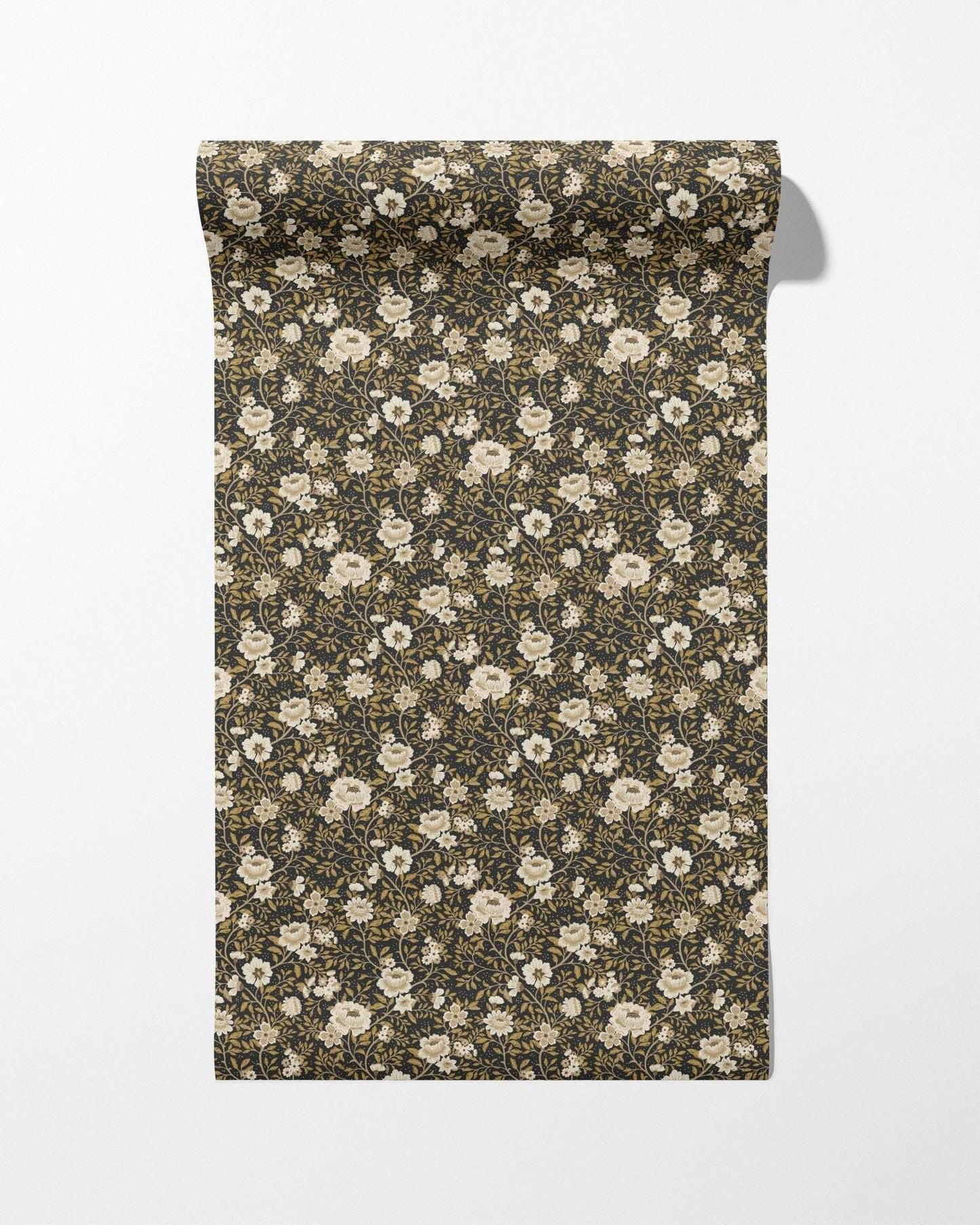 Annabelle Wallpaper in Charcoal Marigold