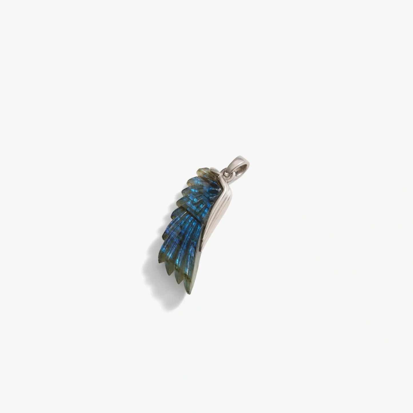 Gemstone Angel Wing Necklace