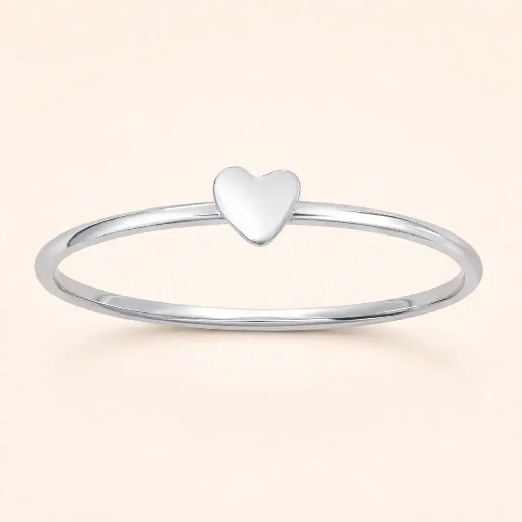 LOVE HEART STACKING RING