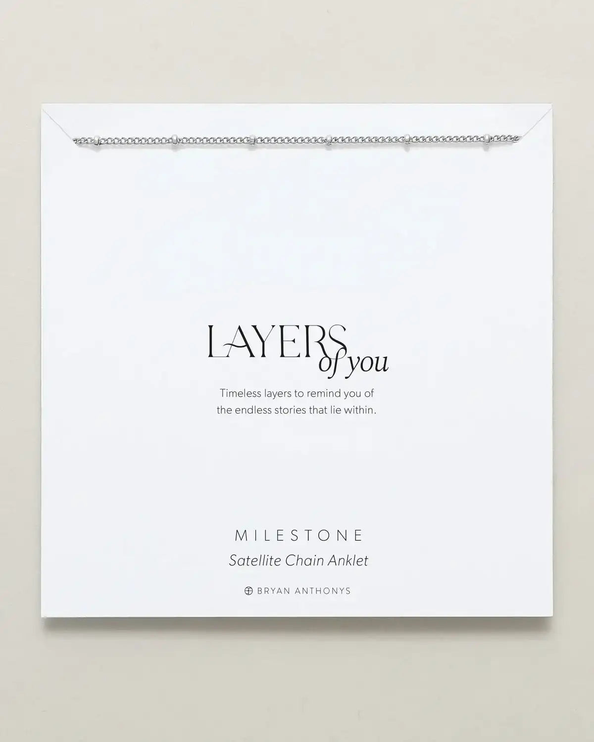 Milestone Satellite Chain Anklet