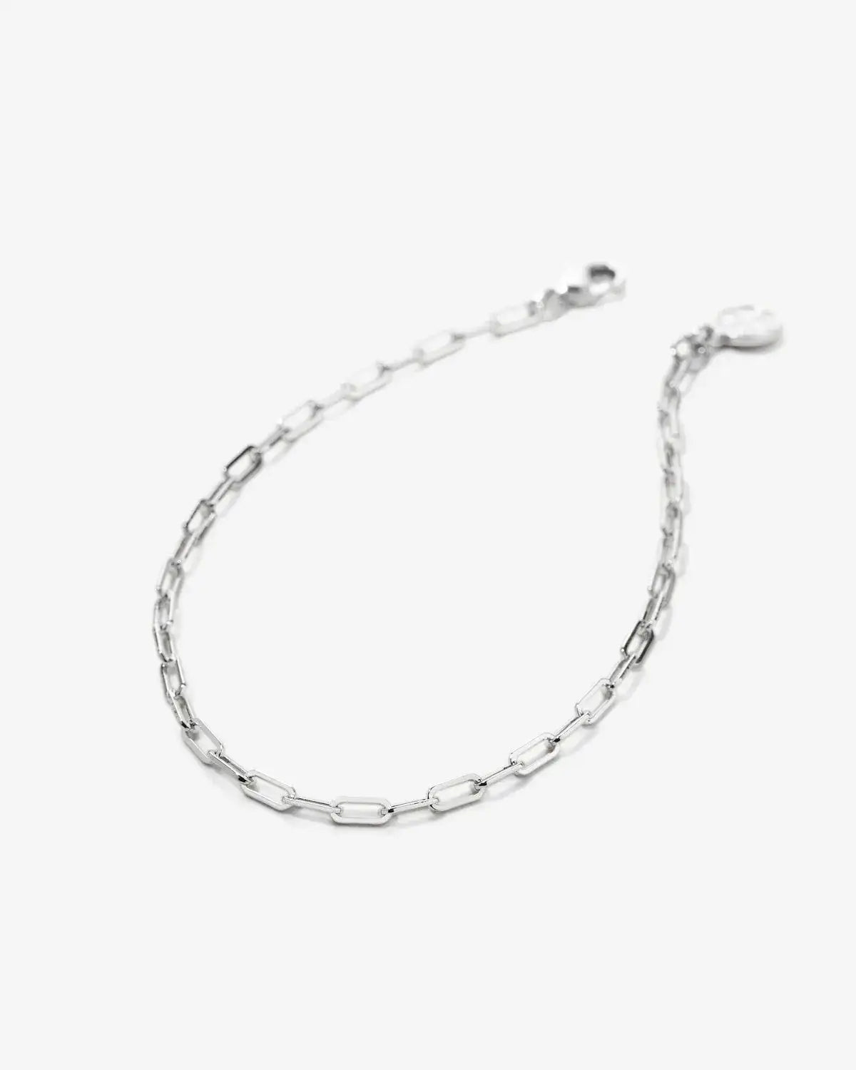 Connected Delicate Paperclip Chain Bracelet