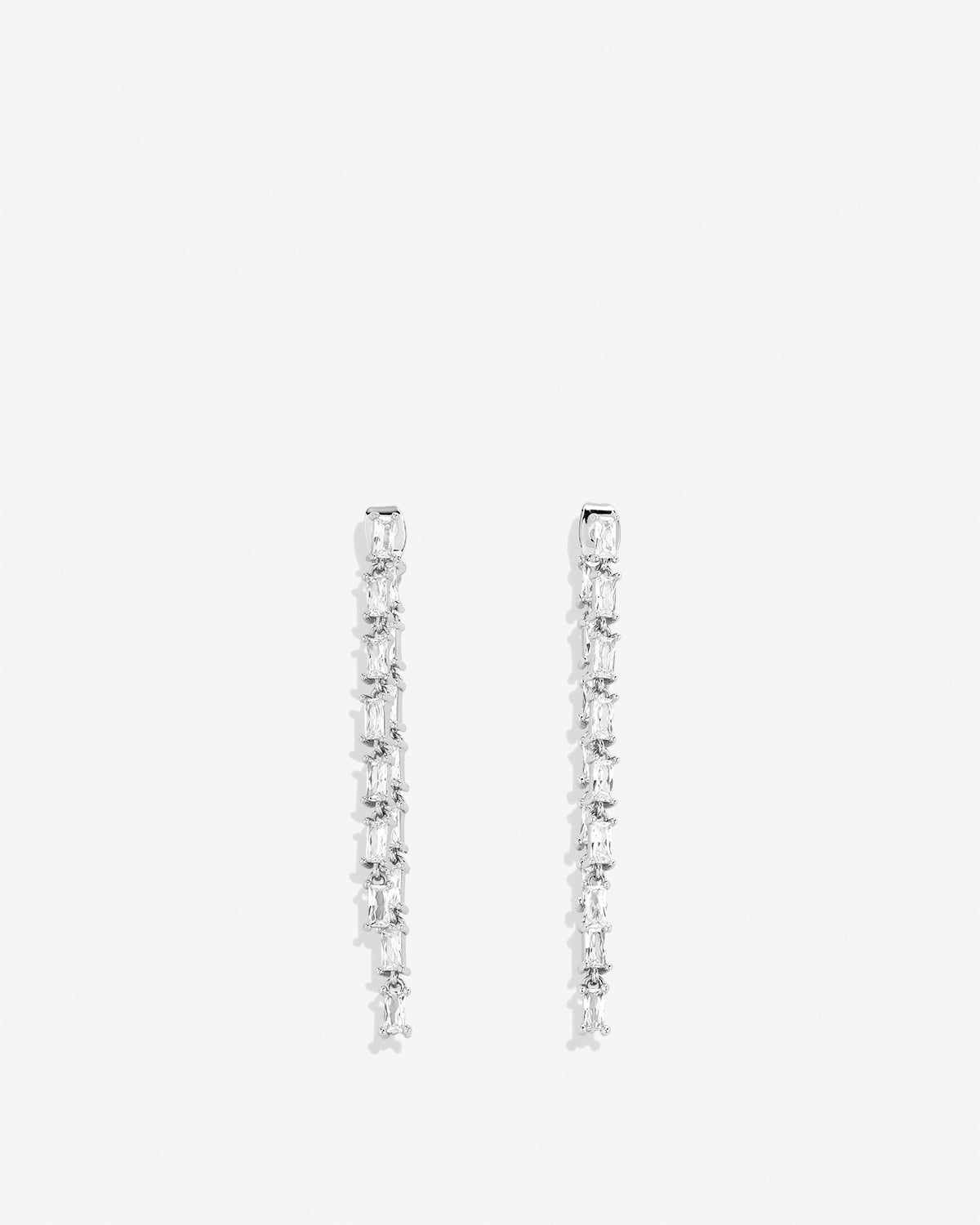 By My Side Baguette Chandelier Earrings
