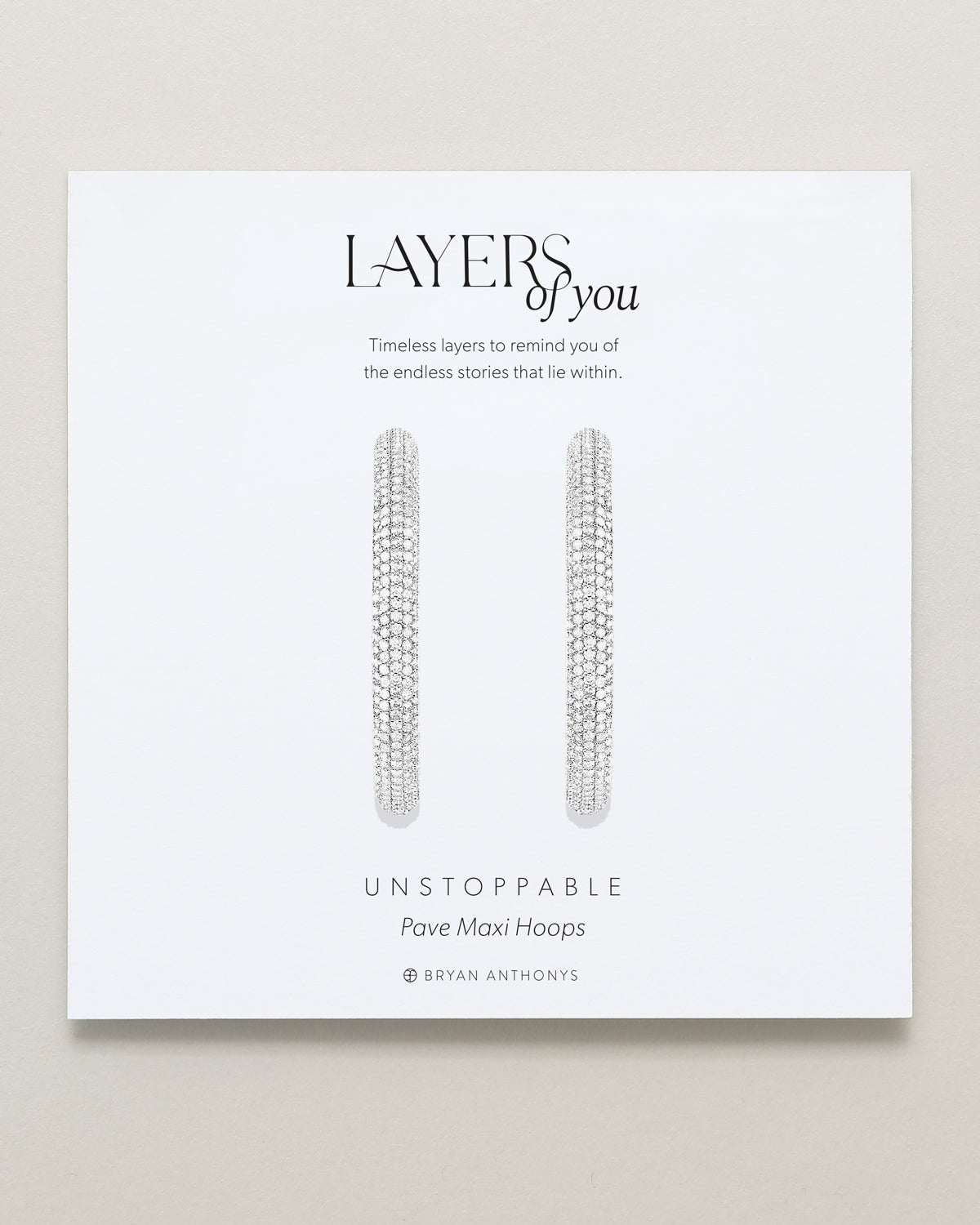 Unstoppable Pave Maxi Hoop Earrings
