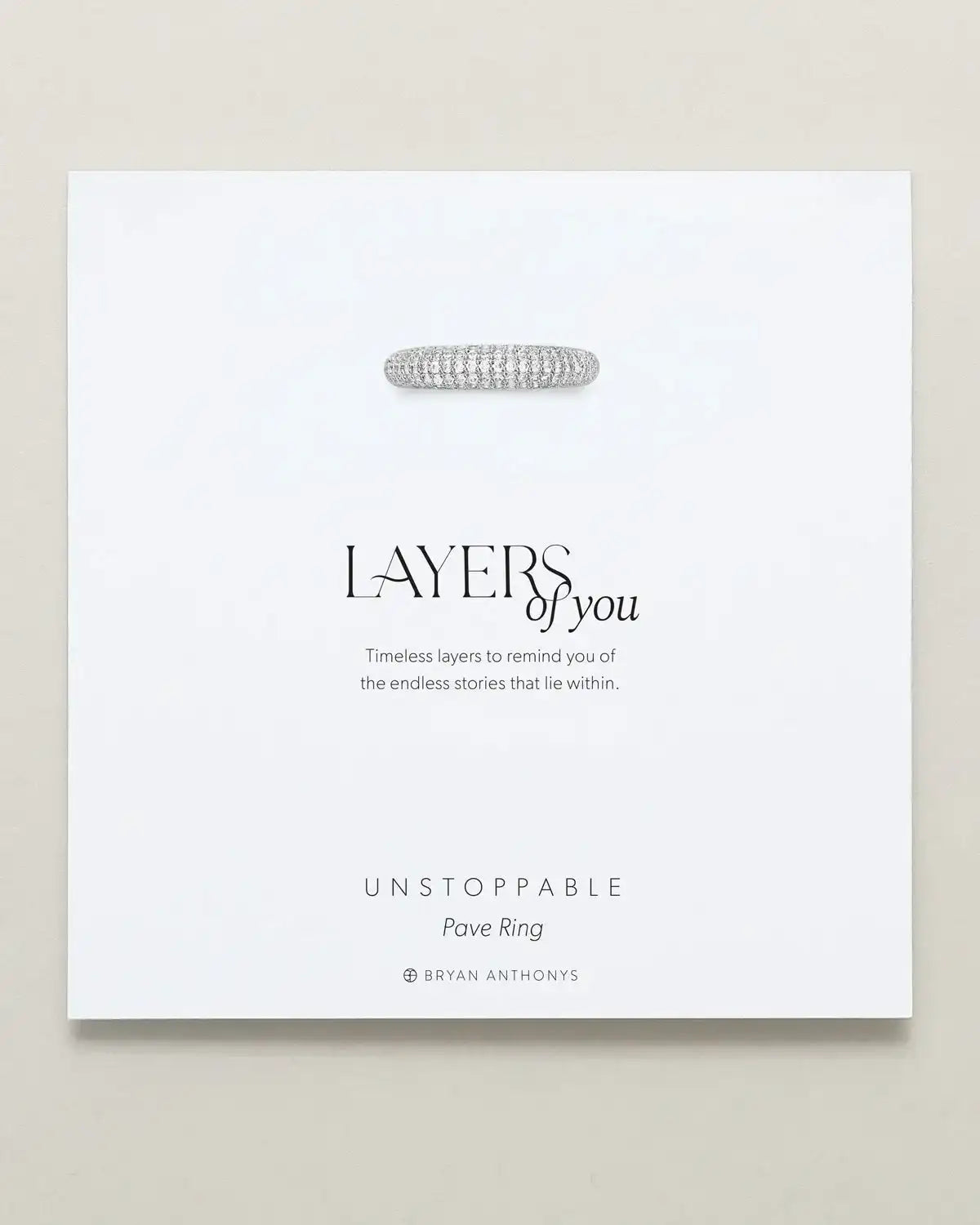 Unstoppable Pave Ring