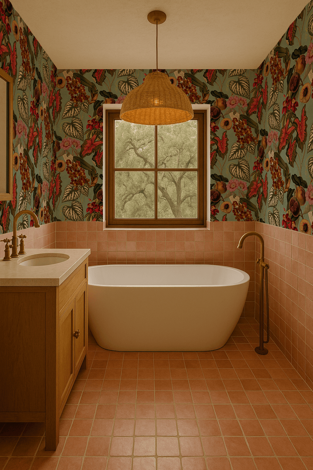 Cali Tropicale Wallpaper, mint