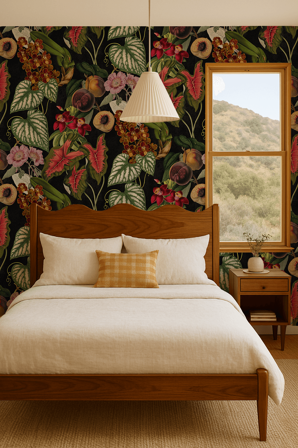 Cali Tropicale Wallpaper, black