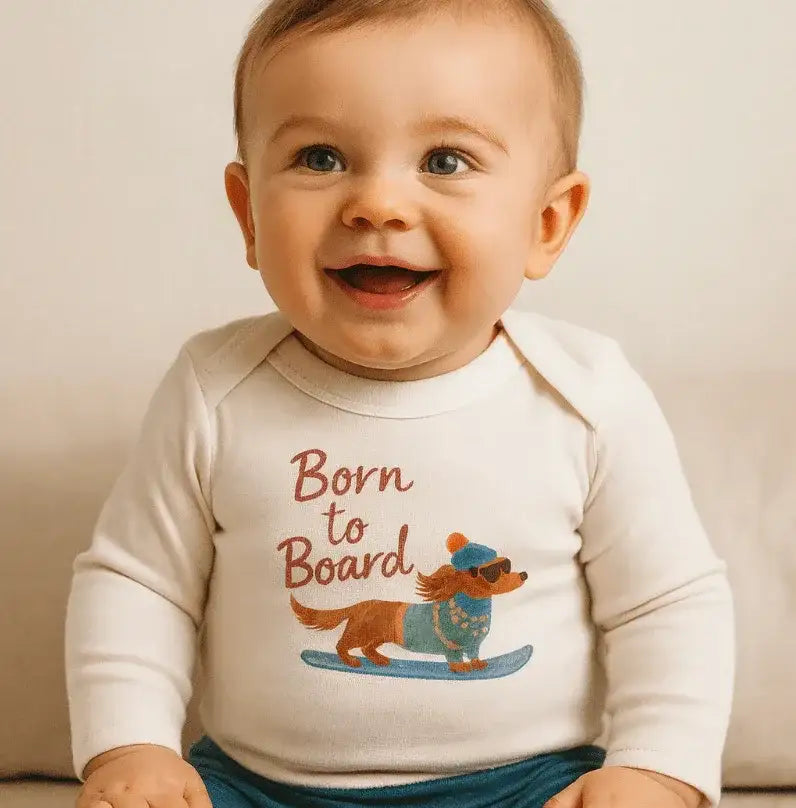 long sleeve graphic bodysuit | born to board