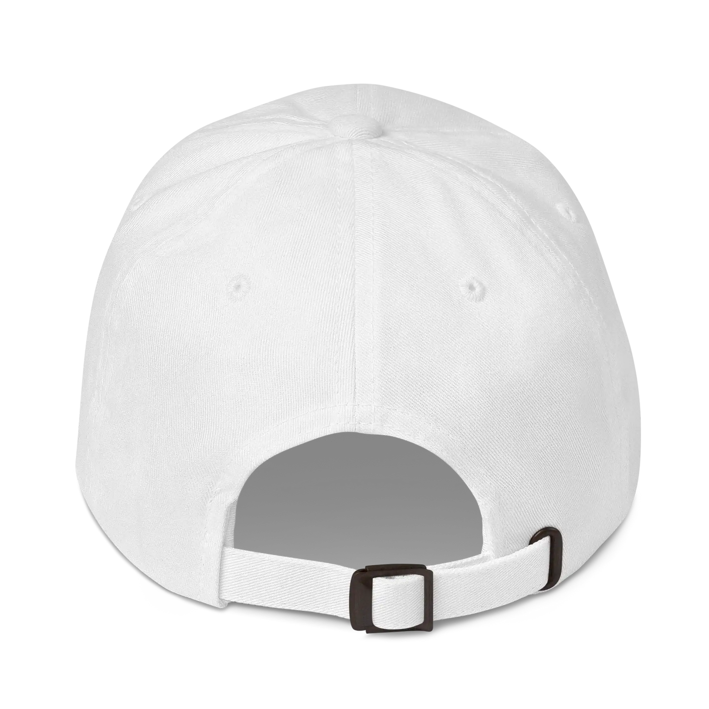 GOLF GAL Script Embroidered Dad Hat – White with Navy Thread