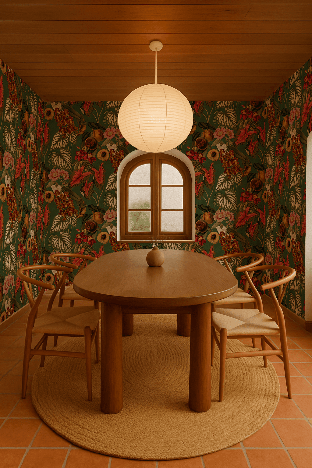 Cali Tropicale Wallpaper, green